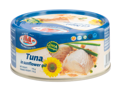 Product declaration form for Tuna in sunflower oil
